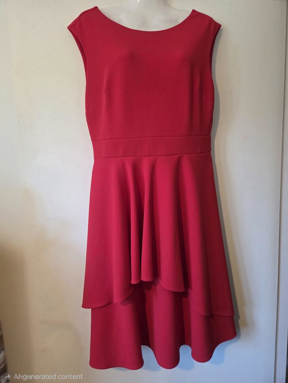 Joseph Ribkoff Red Fit & Flare Cocktail Dress